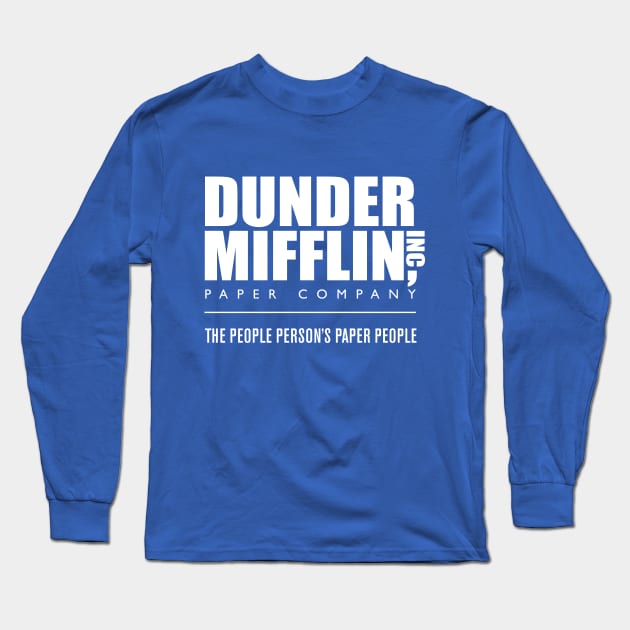 Dunder Mifflin Long Sleeve T-Shirt by Craftee Designs